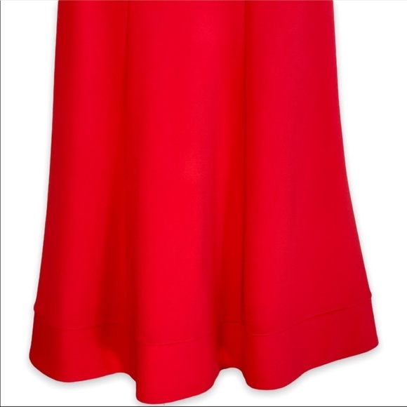 Joseph Ribkoff Fit and Flair Orange Gold Zip Dress - Picture 3 of 8